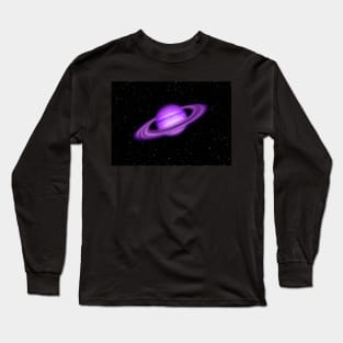 Purple Jupiter Planet Long Sleeve T-Shirt